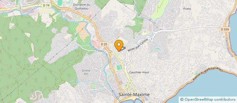 localisation de l'entreprise MADAME EDWIGE LORY à SAINTE-MAXIME