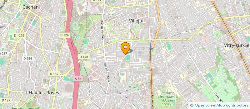 localisation de l'entreprise MADAME EDWIGE LOWE à VILLEJUIF