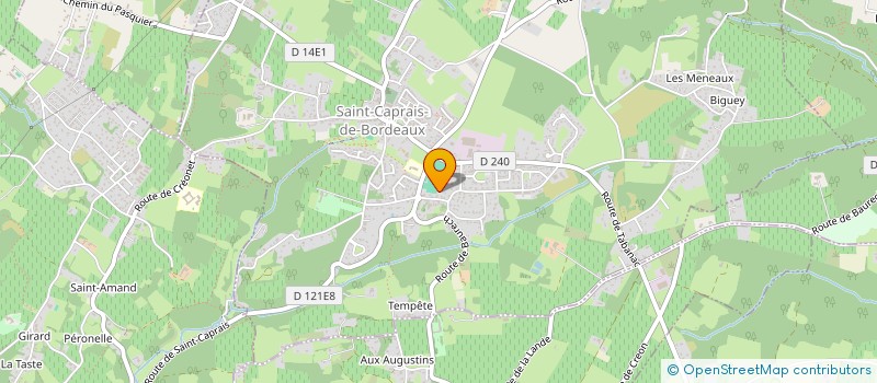 localisation de l'entreprise MADAME EDWIGE MAINTENANT  SAINT-CAPRAIS-DE-BORDEAUX