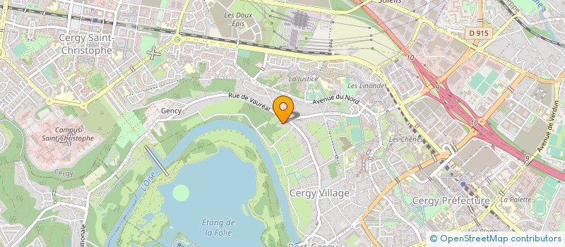 localisation de l'entreprise MADAME EDWIGE MAKOLO  CERGY