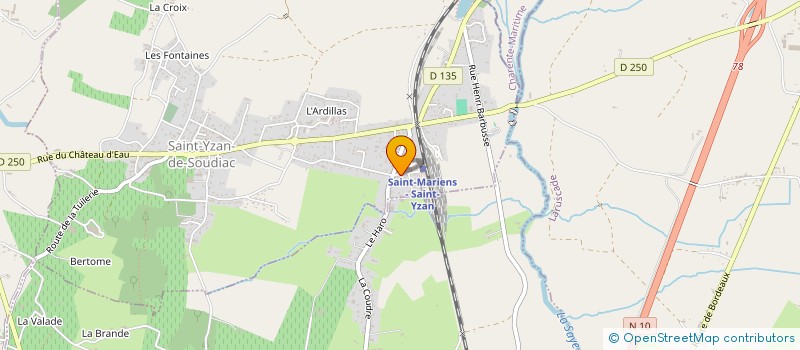 localisation de l'entreprise MADAME EDWIGE MARCHAIS  SAINT-YZAN-DE-SOUDIAC