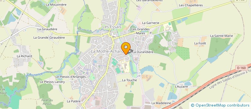 localisation de l'entreprise MADAME EDWIGE MARIE BRACAVAL à LES ACHARDS