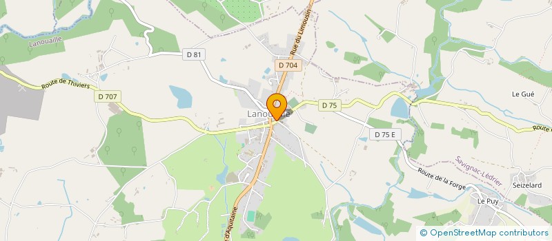 localisation de l'entreprise MADAME EDWIGE MARTIN  LANOUAILLE