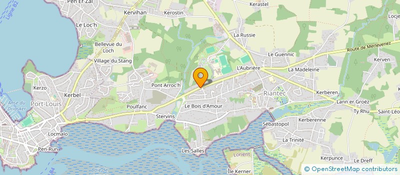 localisation de l'entreprise MADAME EDWIGE MERCIER  RIANTEC