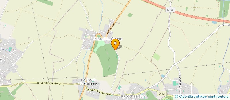 localisation de l'entreprise MADAME EDWIGE MESCHIN  MAREIL-LE-GUYON