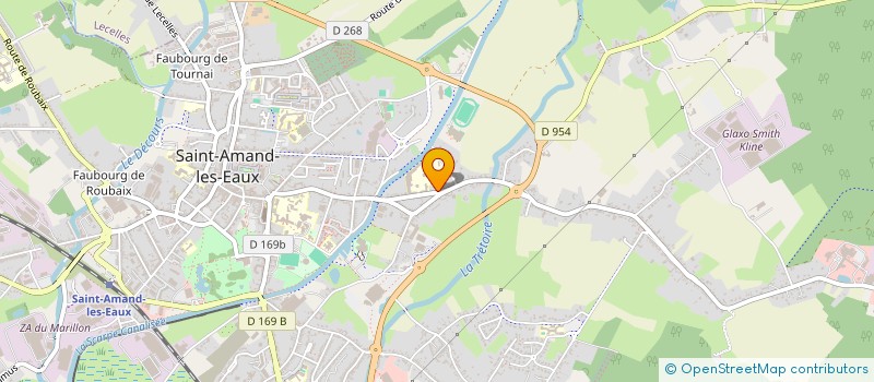 localisation de l'entreprise MADAME EDWIGE MOITIER  SAINT-AMAND-LES-EAUX