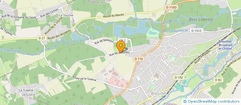 localisation de l'entreprise MADAME EDWIGE MORIN à BREUILLET