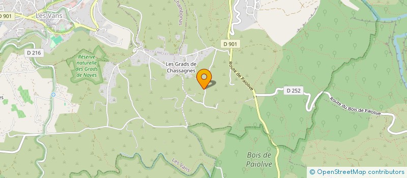 localisation de l'entreprise MADAME EDWIGE NICOT  LES VANS