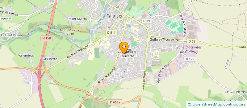 localisation de l'entreprise MADAME EDWIGE NOELLE GODEFROY à FALAISE