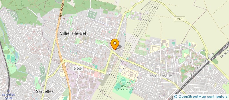 localisation de l'entreprise MADAME EDWIGE OKAMBILI  VILLIERS-LE-BEL