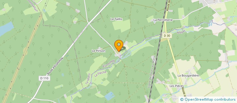 localisation de l'entreprise MADAME EDWIGE PARENT  ECOMMOY