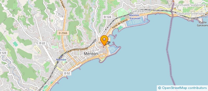 localisation de l'entreprise MADAME EDWIGE PEGLION à MENTON