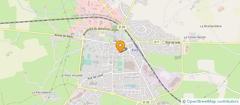 localisation de l'entreprise MADAME EDWIGE PICOULEAU  EVRON