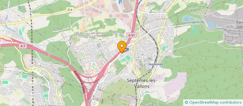 localisation de l'entreprise MADAME EDWIGE PIGNON à SEPTEMES LES VALLONS
