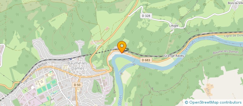 localisation de l'entreprise MADAME EDWIGE PIGUENET  BAUME-LES-DAMES