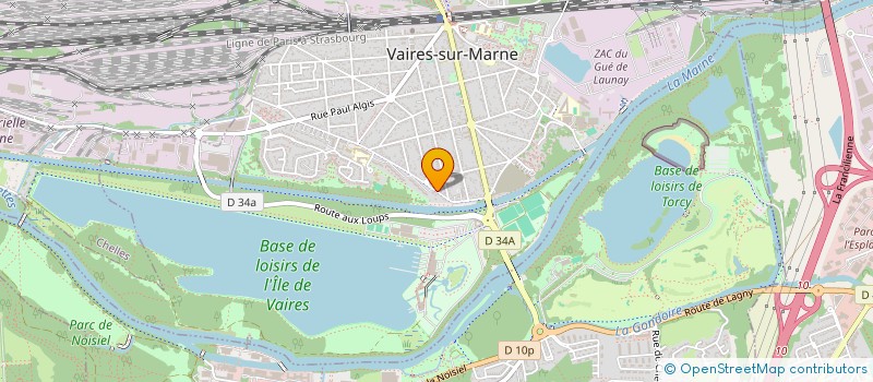 localisation de l'entreprise MADAME EDWIGE PILLET  VAIRES-SUR-MARNE