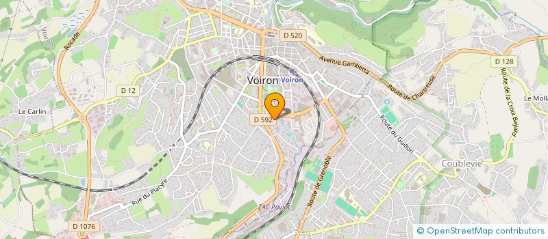 localisation de l'entreprise MADAME EDWIGE PLANCHE à VOIRON