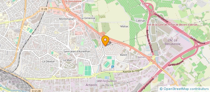localisation de l'entreprise MADAME EDWIGE PLANQUETTE à BEZIERS