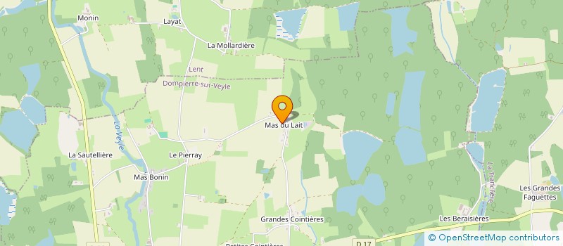 localisation de l'entreprise MADAME EDWIGE PONCET à DOMPIERRE-SUR-VEYLE