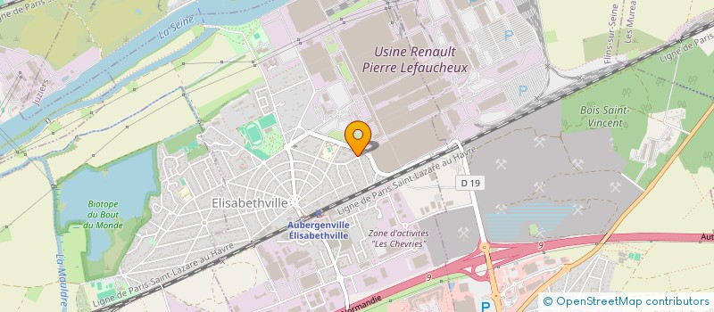 localisation de l'entreprise MADAME EDWIGE RAISSA TATY  AUBERGENVILLE