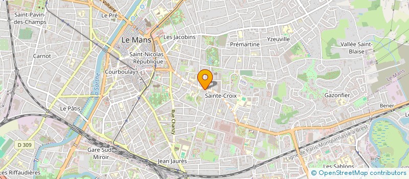 localisation de l'entreprise MADAME EDWIGE RAXACH  LE MANS