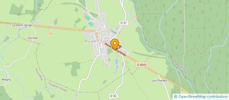 localisation de l'entreprise MADAME EDWIGE RENAUD  MAUBERT-FONTAINE