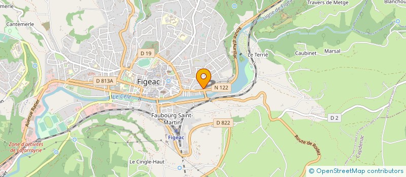 localisation de l'entreprise MADAME EDWIGE REUILLY  FIGEAC