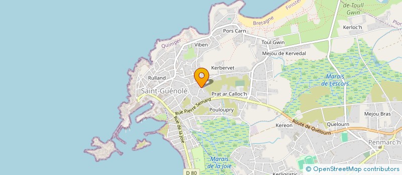localisation de l'entreprise MADAME EDWIGE REVERT à DOUARNENEZ