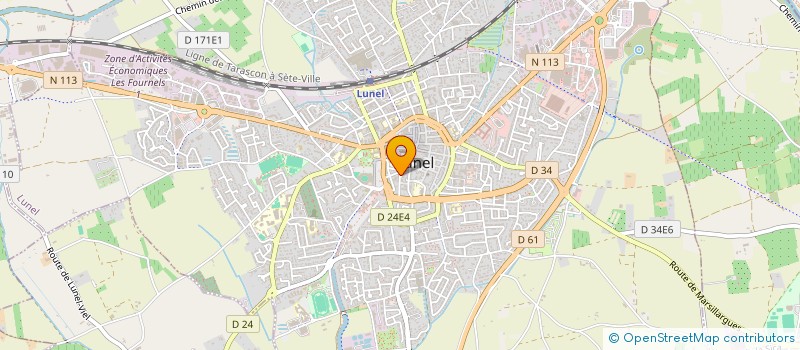 localisation de l'entreprise MADAME EDWIGE RICHARD  LUNEL