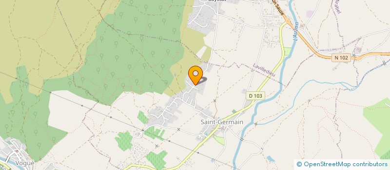 localisation de l'entreprise MADAME EDWIGE ROUX  LABASTIDE-DE-VIRAC