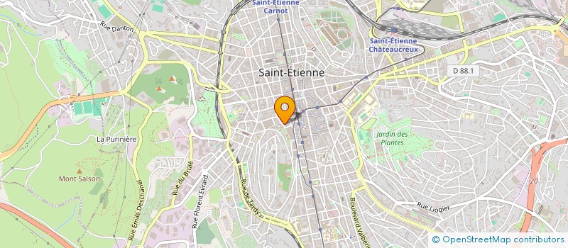 localisation de l'entreprise MADAME EDWIGE SABY à SAINT-ETIENNE