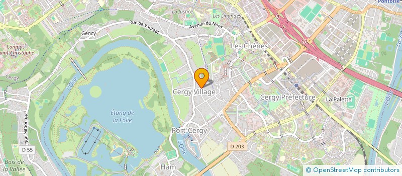 localisation de l'entreprise MADAME EDWIGE SAFOUX NDEMBI  CERGY