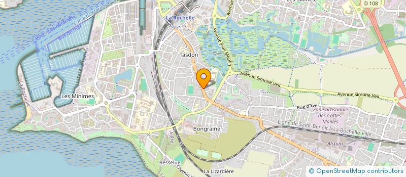 localisation de l'entreprise MADAME EDWIGE SALUDEN  LA ROCHELLE