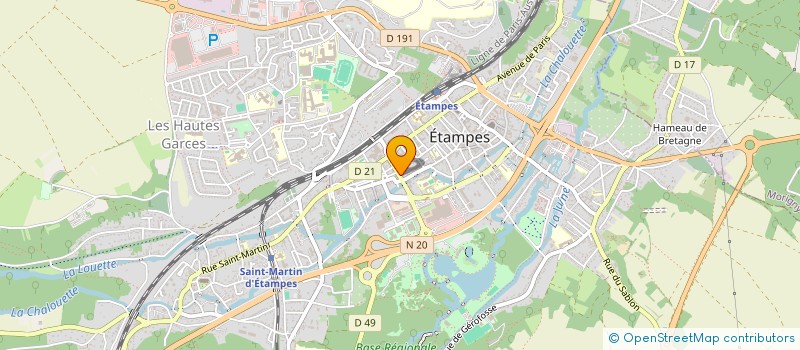 localisation de l'entreprise MADAME EDWIGE SAVIDAN à ETAMPES