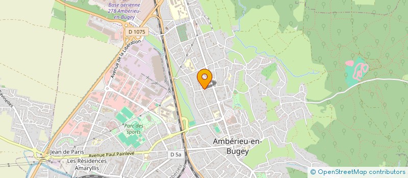 localisation de l'entreprise MADAME EDWIGE TANRE à AMBERIEU-EN-BUGEY