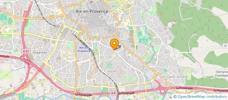 localisation de l'entreprise MADAME EDWIGE THOMAS  AIX-EN-PROVENCE