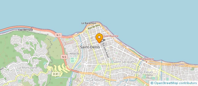 localisation de l'entreprise MADAME EDWIGE VEERAPERMAL  SAINT-DENIS