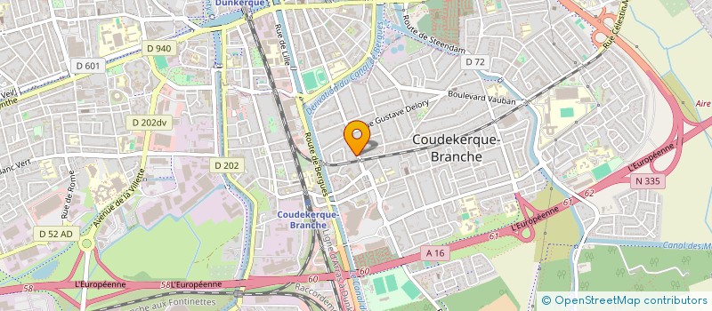 localisation de l'entreprise MADAME EDWIGE VERMERSCH  COUDEKERQUE-BRANCHE