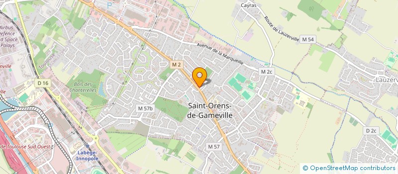 localisation de l'entreprise MADAME EDWIGE VICAIGNE  SAINT-ORENS-DE-GAMEVILLE