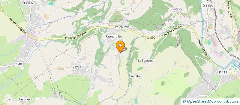 localisation de l'entreprise MADAME EDWIGE ZIEMINSKI  SANSSAC-L'EGLISE