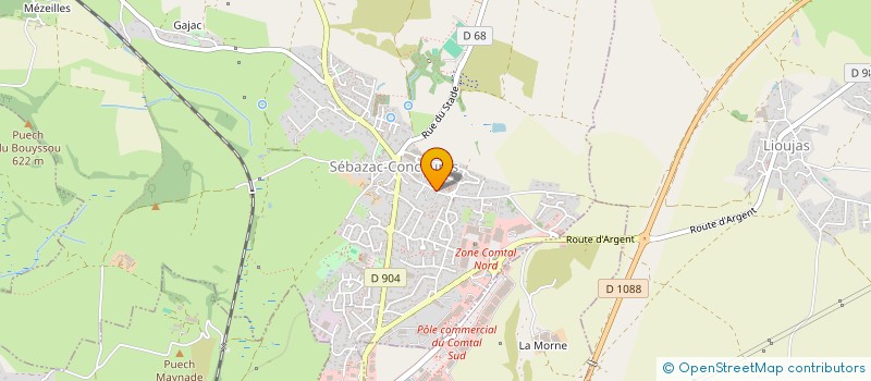 localisation de l'entreprise MADAME EDWINA ISSALY  MARCILLAC-VALLON