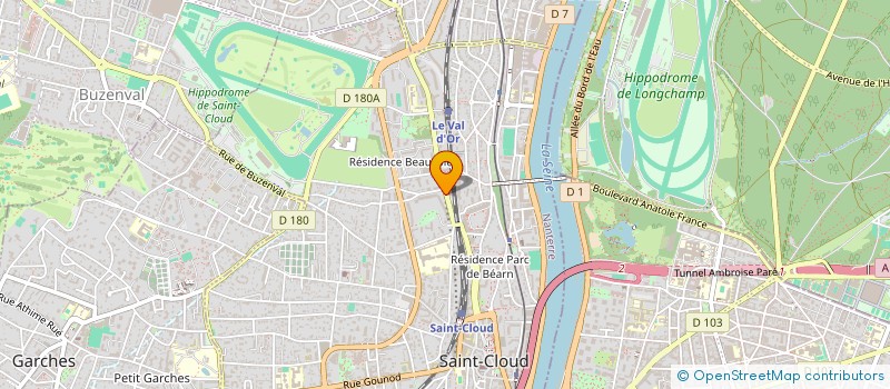 localisation de l'entreprise MADAME EDWINA LECLERE  SAINT-CLOUD