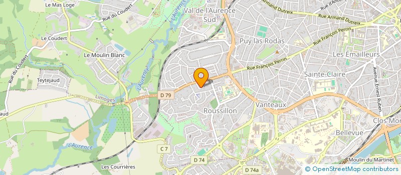 localisation de l'entreprise MADAME EDWINA MILAN à LIMOGES