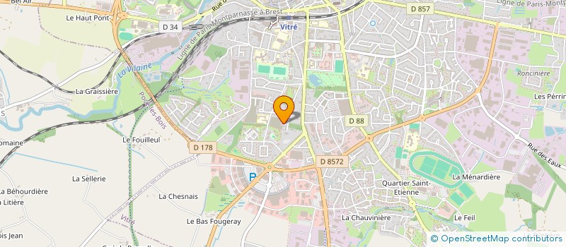 localisation de l'entreprise MADAME EDWINE JOSEPH  VITRE