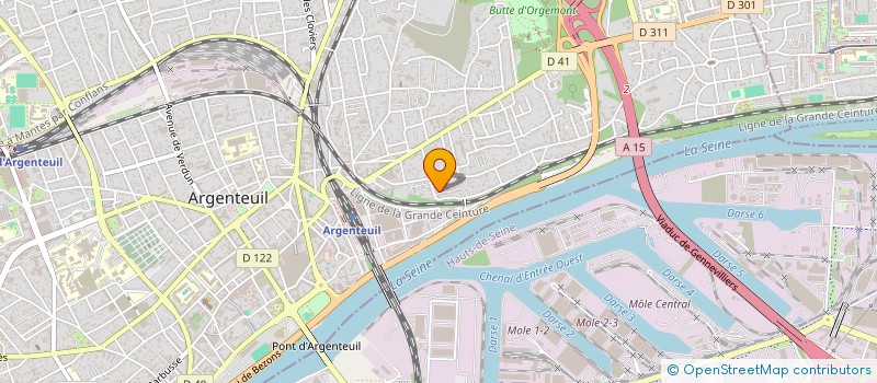 localisation de l'entreprise MADAME EDWINE MAURISSAINT  ARGENTEUIL