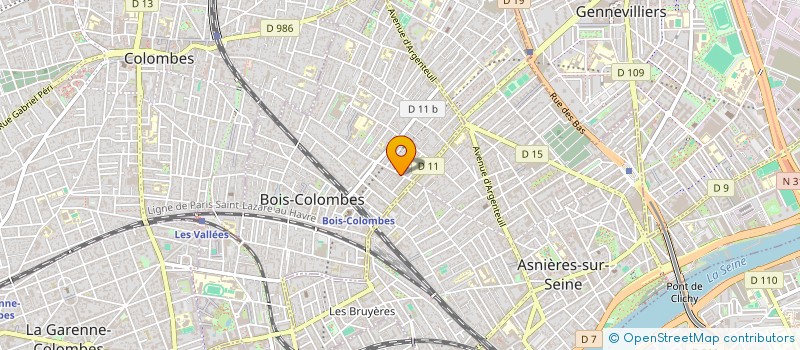 localisation de l'entreprise MADAME EDYTA DUBAS à BOIS-COLOMBES