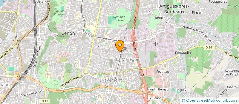 localisation de l'entreprise MADAME EFFELINA FATI  CENON