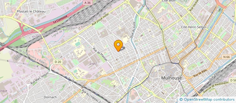 localisation de l'entreprise MADAME EFI GRANKLATEN  MULHOUSE