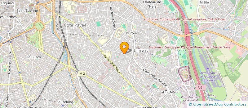 localisation de l'entreprise MADAME EGLANTINE ALBERT-LEBRUN à TOULOUSE