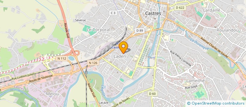 localisation de l'entreprise MADAME EGLANTINE BON  CASTRES